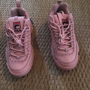 Pink Fila Shoes Size 7